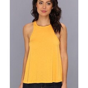Yellow free people tank
